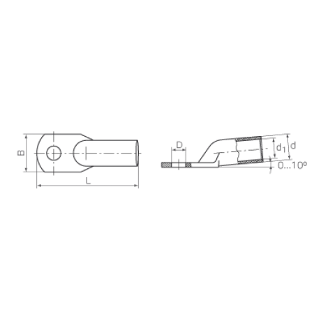 КВТ Наконечник кабельный ТМ 70–12–13 (мин партия 50 шт.) 42586 KVT КВТ Наконечник кабельный ТМ 70–12–13 (мин партия 50 шт.) 42586 KVT