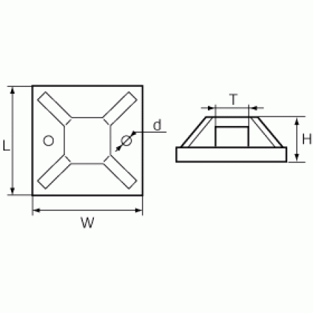 КВТ Площадка самоклеющаяся ПМС 40х40 49447 (цена за уп.) KVT КВТ Площадка самоклеющаяся ПМС 40х40 49447 (цена за уп.) KVT