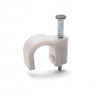 КВТ Скоба пластиковая СПК 7 для круглых кабелей 50025 (цена за уп.) KVT