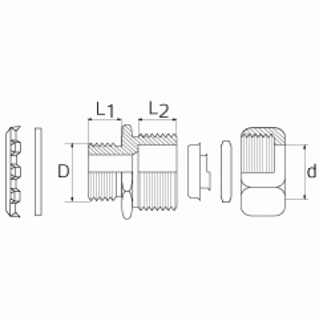 КВТ Муфта ВМ 100 вводная для подсоединения металлорукава 61378 KVT КВТ Муфта ВМ 100 вводная для подсоединения металлорукава 61378 KVT