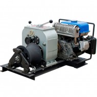 КВТ Лебедка тяговая с бензиновым двигателем ЛТБ-3 для работ по монтажу ЛЭП 69478 KVT