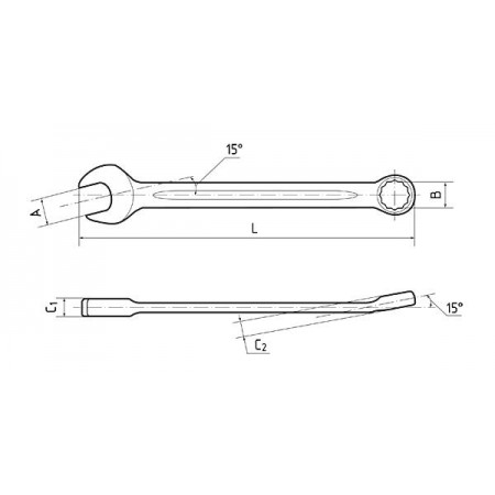 КВТ Ключ комбинированный 12мм серии KBT-PROFESSIONAL, 78376 KVT КВТ Ключ комбинированный 12мм серии KBT-PROFESSIONAL, 78376 KVT