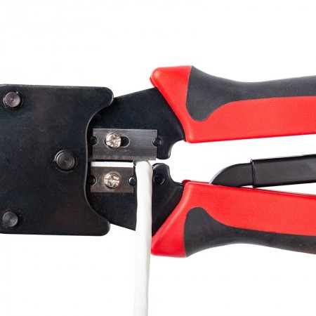 КВТ Кримпер многофункциональный с двумя встроенными модулями для обжима RJ-11, RJ-12, RJ-45. JT-02M 84825 KVT КВТ Кримпер многофункциональный с двумя встроенными модулями для обжима RJ-11, RJ-12, RJ-45. JT-02M 84825 KVT