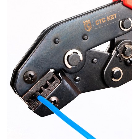 КВТ Пресс-клещи с набором матриц в сумке СТС+8 ПРОФИ 89225 KVT КВТ Пресс-клещи с набором матриц в сумке СТС+8 ПРОФИ 89225 KVT